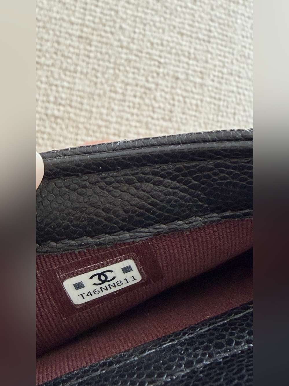 CHANEL Classic Flap Phone Holder with Chain Quilted Caviar - Picture 7 of 16